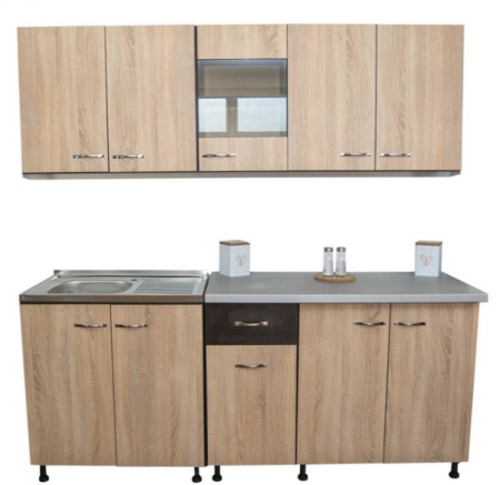 Bucatarii Set - Bucatarie Monaco 2m Sonom&Wenge
