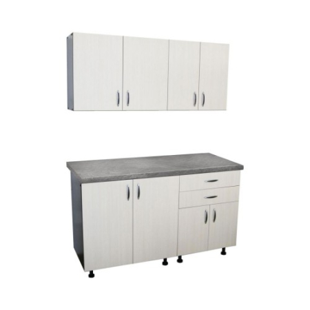 Mobilier Bucatarie - Bucatarie Sofia 1.4 metri cu blat imitatie beton