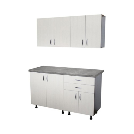 Bucatarie Sofia 1.4 metri cu blat imitatie beton [1]