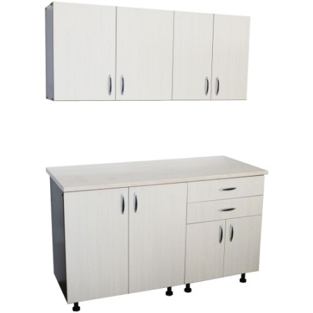 Mobilier Bucatarie - Bucatarie Sofia 1.4 metri cu blat travertin