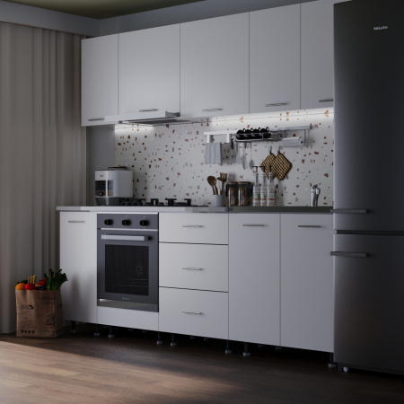 Mobilier Bucatarie - Bucatarie Spania 2.4 m Alb