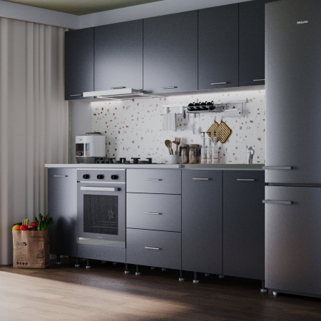 Mobilier Bucatarie - Bucatarie Spania 2.4 m Antracit