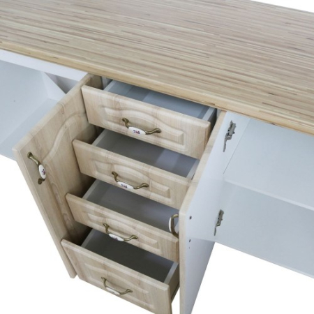 Bucatarie Zebra 2.6m MDF Sonoma - frezare mustata [1]