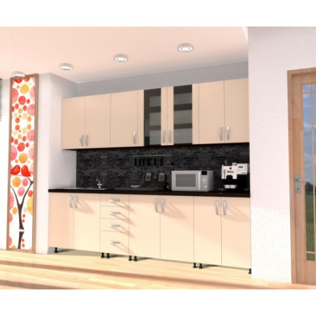 Bucatarie Zebra 2.6m PAL Cappuccino [1]