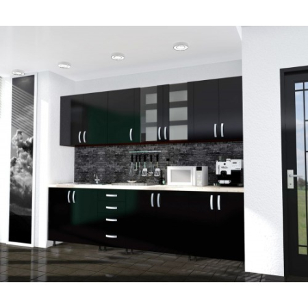 Bucatarie Zebra 2.6m PAL Negru [1]