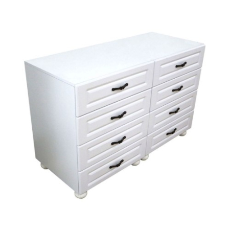 Comode - Comoda Dynasty Alb 8 sertare