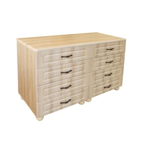 Comode - Comoda Dynasty Sonoma 8 sertare si blat MDF