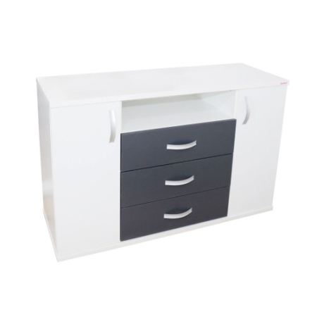 Comode - Comoda Laguna Alb/Gri