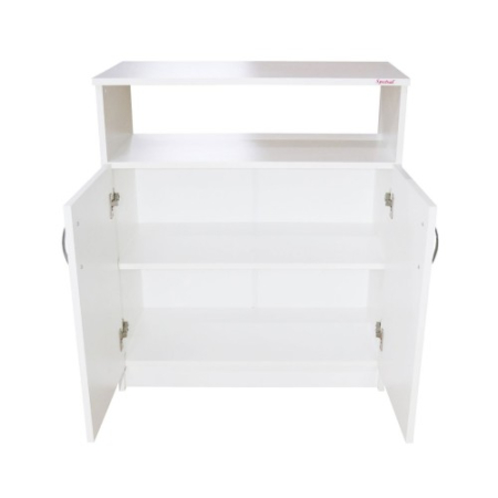 Comoda Soft 2 usi, alb, 75 x 87 x 39 cm [2]