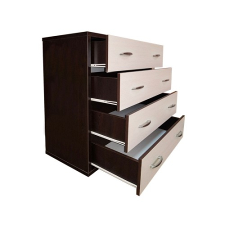 Comoda Torino cu sertare Wenge / Brad, 85 x 89 x 42 cm [2]