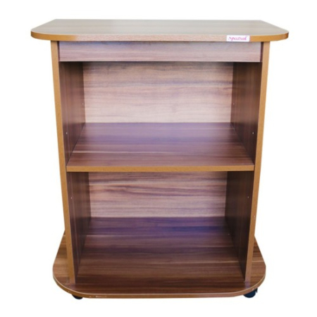 Comoda TV pe role, prun, 69 x 80 x 45 cm [4]