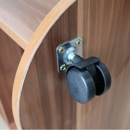 Comoda TV pe role, prun, 69 x 80 x 45 cm [2]