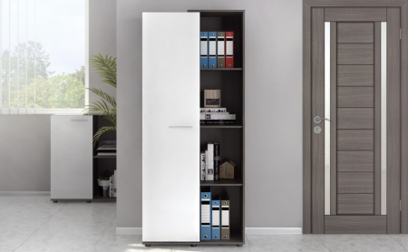 Livinguri Set - Corp Biblioteca Akron Wenge&Alb