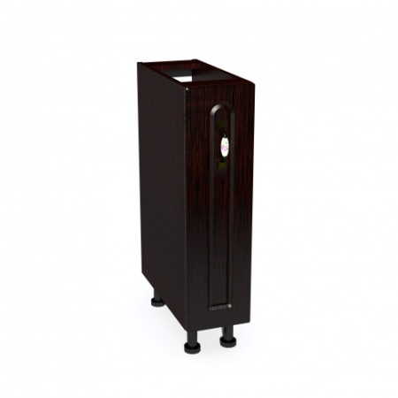 Mobilier Bucatarie - Corp inferior 20 cu 1 usa si cos Jolly Zebra MDF mustata wenge