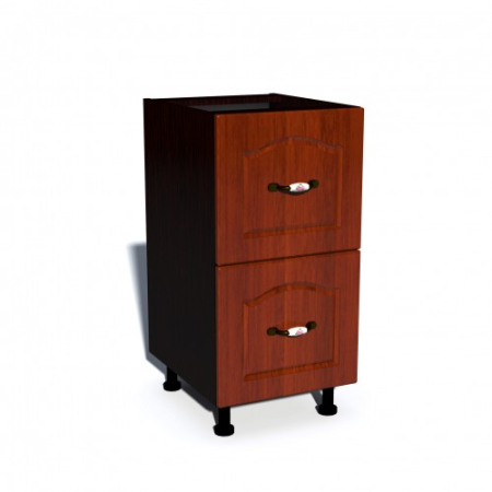 Mobilier Bucatarie - Corp inferior 40 cu 2 sertare metalice pentru greutate Zebra MDF mustata cedru