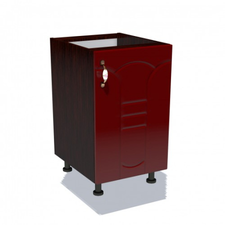 Corpuri Inferioare - Corp inferior 50 cu 1 usa Zebra MDF tulip rosu