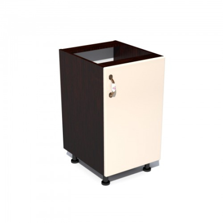 Mobilier Bucatarie - Corp inferior 50 cu 1 usa Zebra MDF vanilie simplu