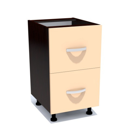 Corpuri Inferioare - Corp inferior 50 cu 2 sertare metalice greutate Zebra cappuccino