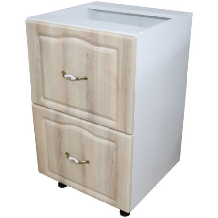 Corpuri Inferioare - Corp inferior 50 cu 2 sertare metalice pentru greutate Zebra MDF sonoma mustata