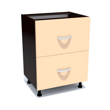 Corpuri Inferioare - Corp inferior 60 cu 2 sertare metalice greutate Zebra cappuccino