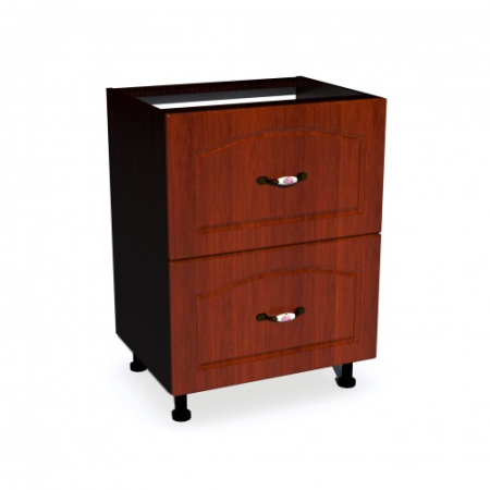 Corpuri Inferioare - Corp inferior 60 cu 2 sertare metalice pentru greutate Zebra MDF mustata cedru