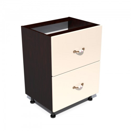 Corpuri Inferioare - Corp inferior 60 cu 2 sertare metalice pentru greutate Zebra MDF vanilie simplu