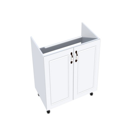 Corpuri Inferioare - Corp inferior 60 cu 2 usi masca chiuveta Zebra MDF alb drept