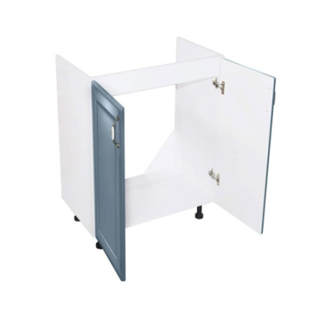 Corp inferior 60 cu 2 usi masca chiuveta Zebra MDF Albastru drept [2]