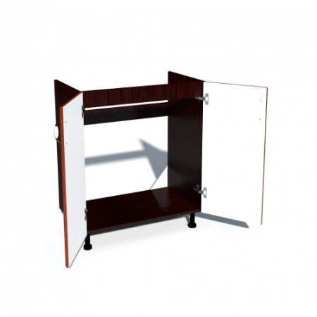 Corp inferior 60 cu 2 usi masca chiuveta Zebra MDF mustata cedru [1]