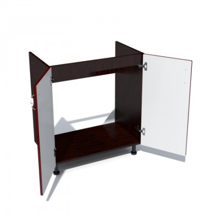 Corp inferior 60 cu 2 usi masca chiuveta Zebra MDF tulip rosu [1]