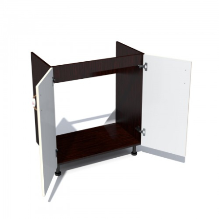 Corp inferior 60 cu 2 usi masca chiuveta Zebra MDF vanilie simplu [1]