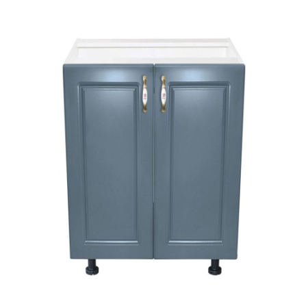 Corp inferior 60 cu 2 usi Zebra MDF Albastru drept [1]