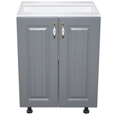 Corp inferior 60 cu 2 usi Zebra MDF gri dungi [3]