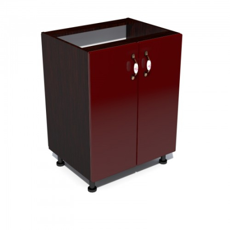 Corpuri Inferioare - Corp inferior 60 cu 2 usi Zebra MDF rosu simplu