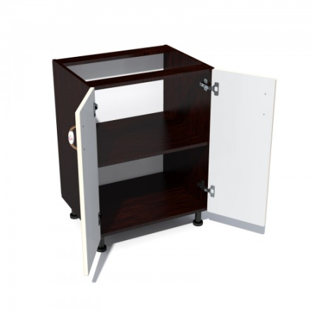 Corp inferior 60 cu 2 usi Zebra MDF vanilie simplu [1]