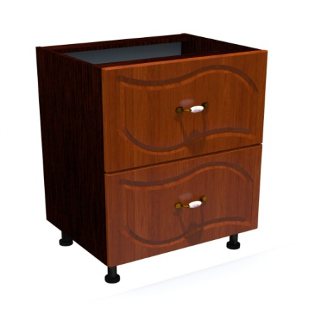 Corpuri Inferioare - Corp inferior 80 cu 2 sertare metalice pentru greutate Zebra MDF frunza cedru