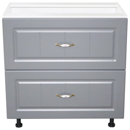 Corp inferior 80 cu 2 sertare metalice pentru greutate Zebra MDF gri dungi [4]