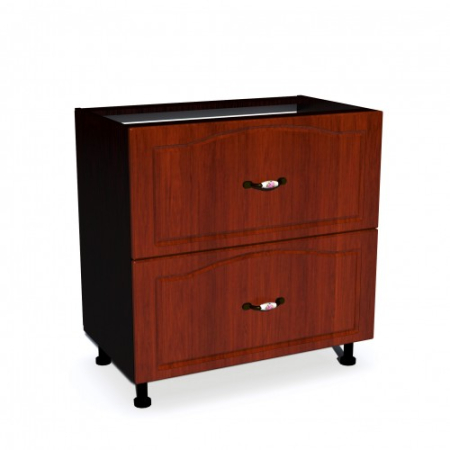 Corpuri Inferioare - Corp inferior 80 cu 2 sertare metalice pentru greutate Zebra MDF mustata cedru