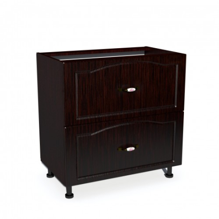 Corpuri Inferioare - Corp inferior 80 cu 2 sertare metalice pentru greutate Zebra MDF mustata wenge