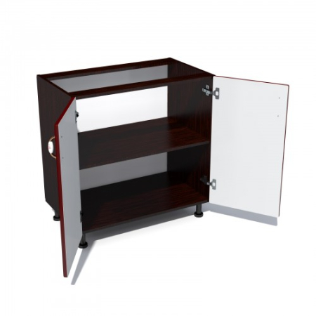 Corp inferior 80 cu 2 usi Zebra MDF rosu simplu [1]