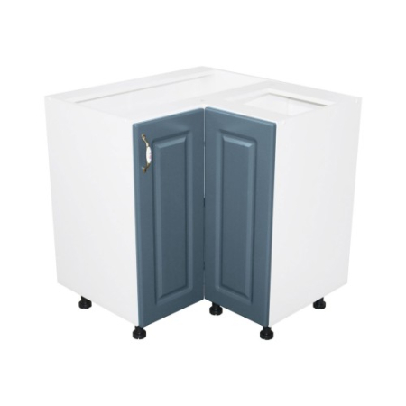 Corpuri Inferioare - Corp inferior colt cu 2 usi Zebra MDF Albastru drept