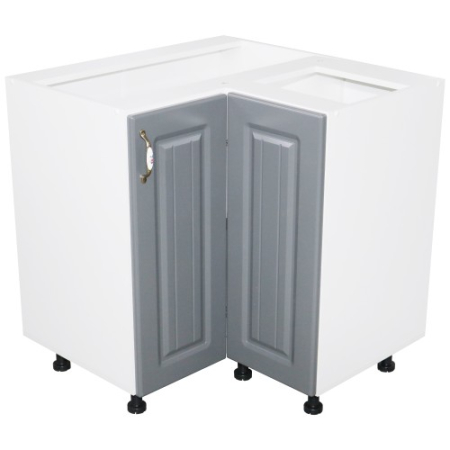 Corpuri Inferioare - Corp inferior colt cu 2 usi Zebra MDF gri dungi