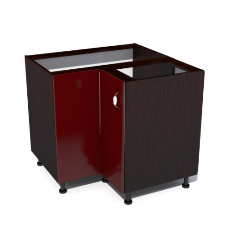 Corpuri Inferioare - Corp inferior colt cu 2 usi Zebra MDF rosu simplu