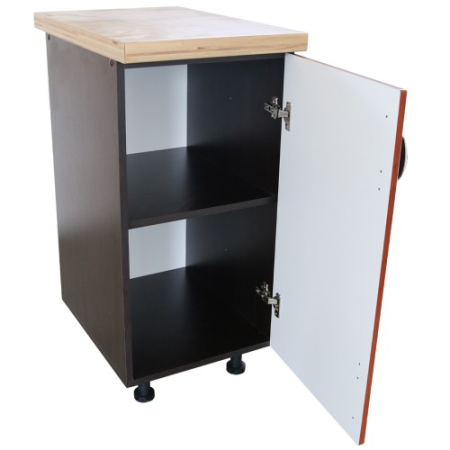 Corp inferior cu 1 Usa Dreapta Zebra, Wenge/MDF Cedru Frunza, blat Artar 40 x 85 x 60 [2]