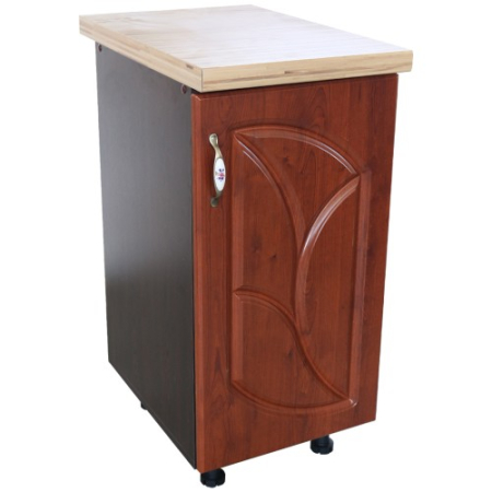 Corpuri Inferioare - Corp inferior cu 1 Usa Dreapta Zebra, Wenge/MDF Cedru Frunza, blat Artar 40 x 85 x 60