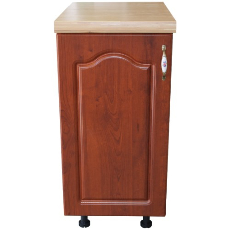 Corpuri Inferioare - Corp inferior cu 1 Usa Stanga Zebra, Wenge/MDF Cedru Mustata, blat Artar 40 x 85 x 60