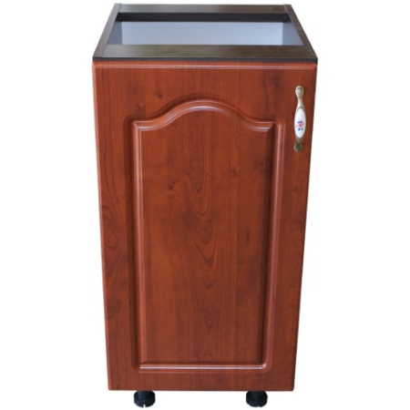 Corpuri Inferioare - Corp inferior cu 1 usa stanga Zebra, Wenge/ MDF Cedru Mustata, fara blat, 40 x 82 x 50 cm