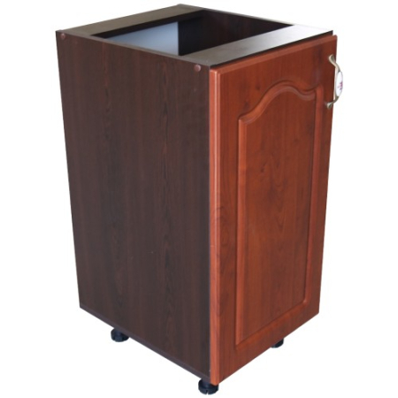 Corp inferior cu 1 usa stanga Zebra, Wenge/ MDF Cedru Mustata, fara blat, 40 x 82 x 50 cm [2]