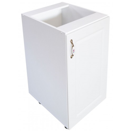 Corp inferior cu 1 usa Zebra, Alb/MDF Alb Lucios, fara blat, 40 x 82 x 50 cm [3]