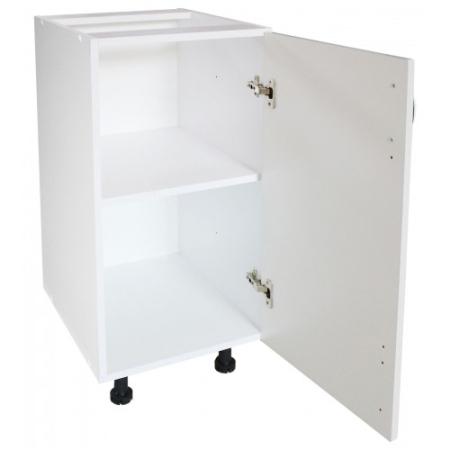 Corp inferior cu 1 usa Zebra, Alb/MDF Alb Mat, fara blat, 40 x 82 x 50 cm [2]